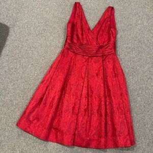 Theia red sparkly dask cocktail dress